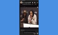 Savannah James' IG story (via @mrs_savannahrj/Instagram)